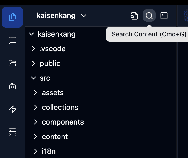 TalkCody Global Content Search