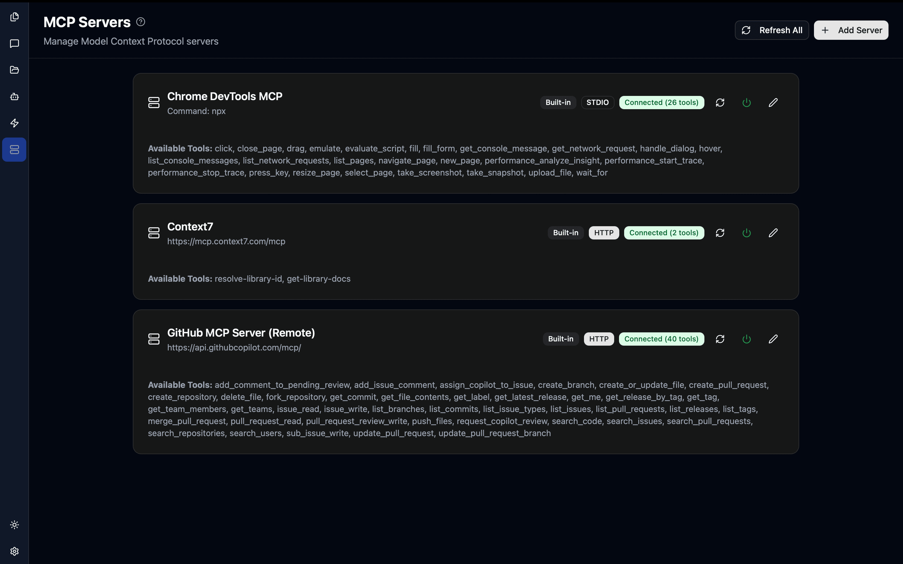 TalkCody MCP Servers